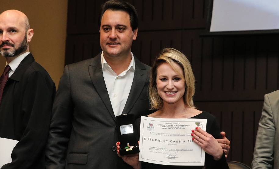 O governador Carlos Massa Ratinho Junior participa nesta segunda-feira (30), da comemoração do aniversário de 166 anos da Polícia Civil no Paraná na sede da OAB Paraná, em Curitiba .   30/09/2019 - Foto: Geraldo Bubniak/AEN