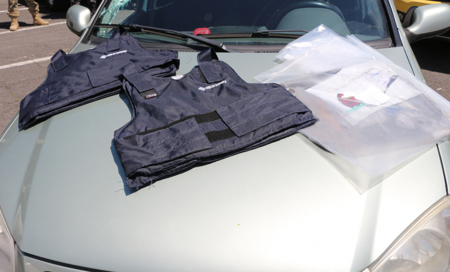 Curitiba, 01 de Outubro de 2019.  Coletiva de Imprensa - Roubo a Banco no Tatuquara Foto: entrevista Delegado rodrigo Brown.