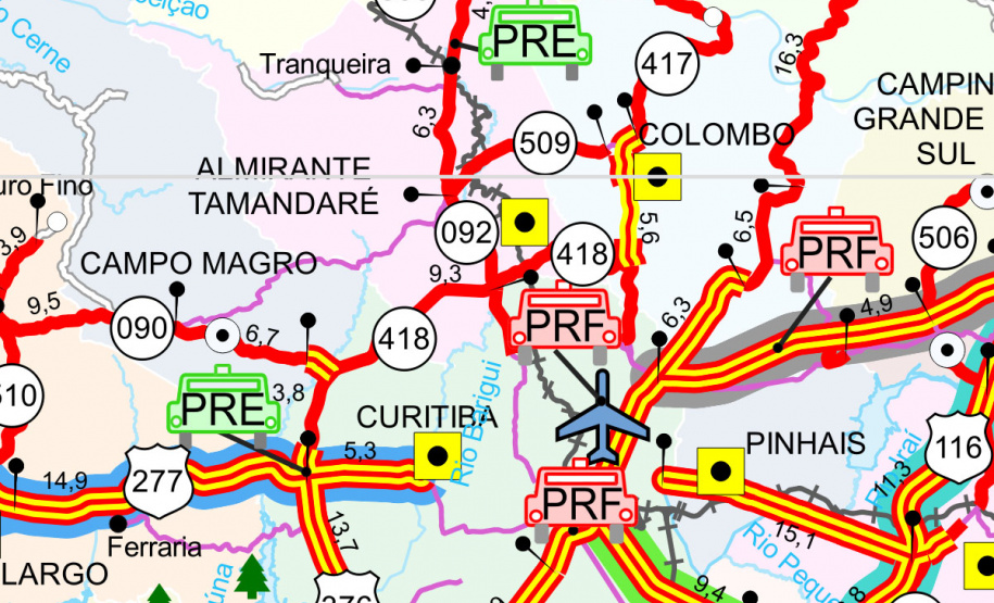 As obras de duplicação da PR-092, a Rodovia dos Minérios, vão começar na primeira quinzena de outubro. Serão investidos R$ 90,6 milhões para construir novas pistas, vias marginais, pontes, viadutos, passarela, calçadas e ciclovias no trecho entre Curitiba e Almirante Tamandaré, em uma extensão de 4,74 quilômetros.