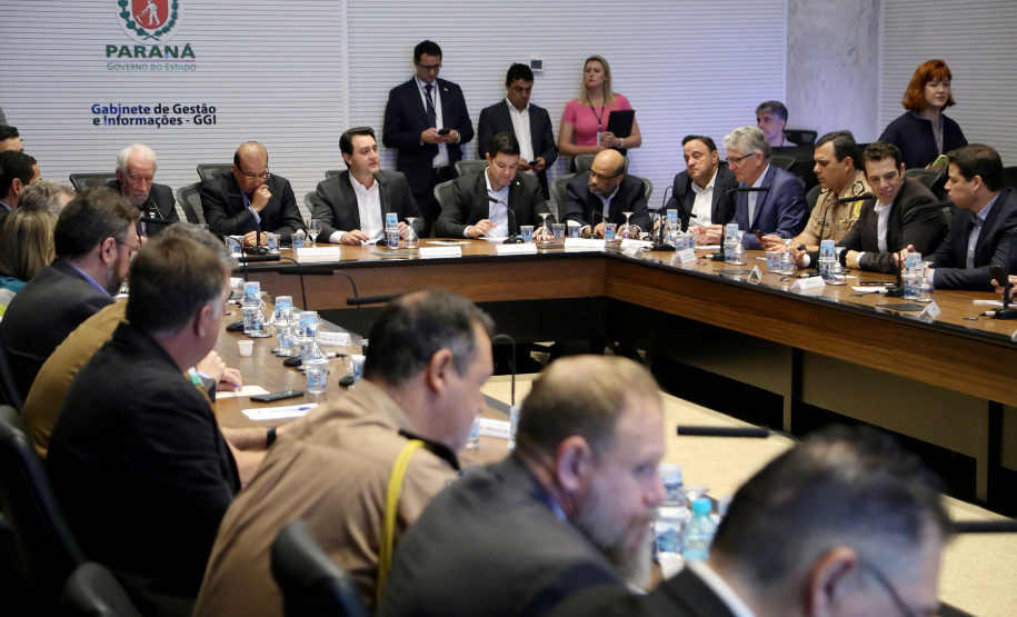 Governador Carlos Massa Ratinho Junior durante reunião com a equipe de governo. Curitiba,01/10/2019 - Foto: José Fernando Ogura/AEN