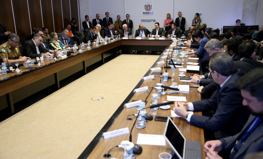 Governador Carlos Massa Ratinho Junior durante reunião com a equipe de governo. Curitiba,01/10/2019 - Foto: José Fernando Ogura/AEN
