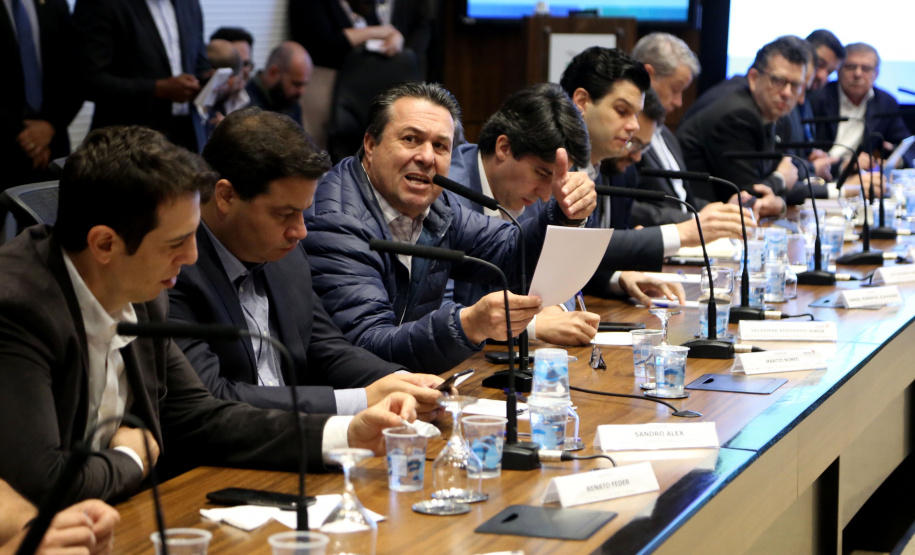 Governador Carlos Massa Ratinho Junior durante reunião com a equipe de governo. Curitiba,01/10/2019 - Foto: José Fernando Ogura/AEN