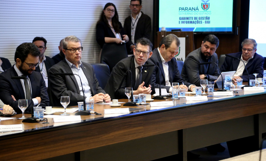 Governador Carlos Massa Ratinho Junior durante reunião com a equipe de governo. Curitiba,01/10/2019 - Foto: José Fernando Ogura/AEN