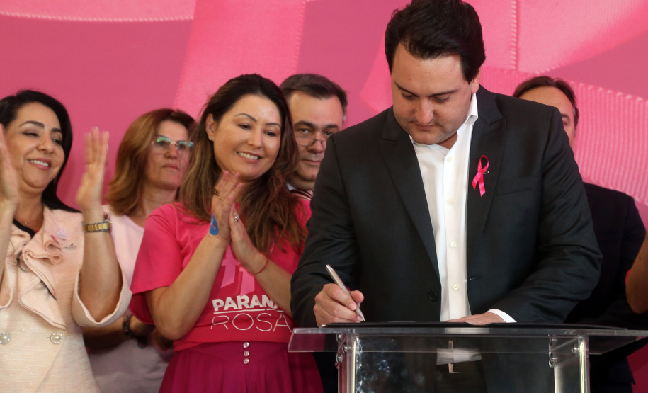 Governador Carlos Massa Ratinho Junior lança Projeto Parana Rosa.Foto Gilson Abreu/ANP