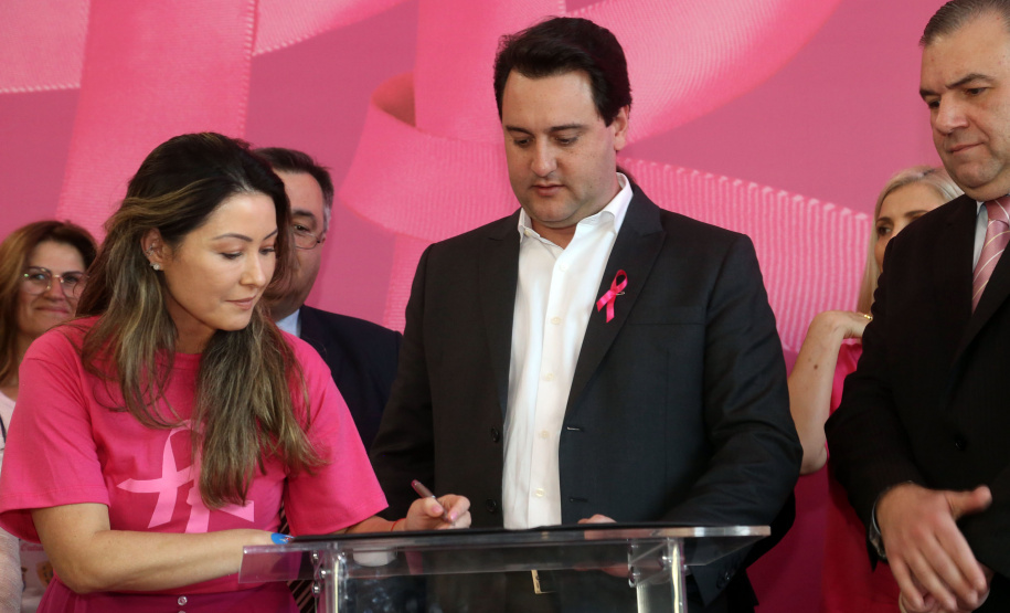 Governador Carlos Massa Ratinho Junior lança Projeto Parana Rosa.Foto Gilson Abreu/ANP