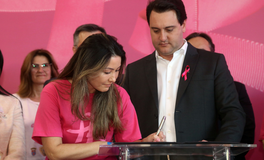 Governador Carlos Massa Ratinho Junior lança Projeto Parana Rosa.Foto Gilson Abreu/ANP