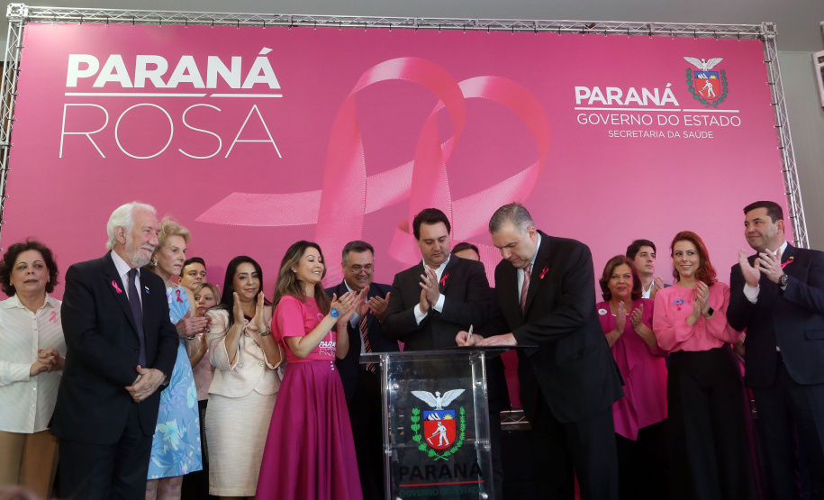Governador Carlos Massa Ratinho Junior lança Projeto Parana Rosa.Foto Gilson Abreu/ANP