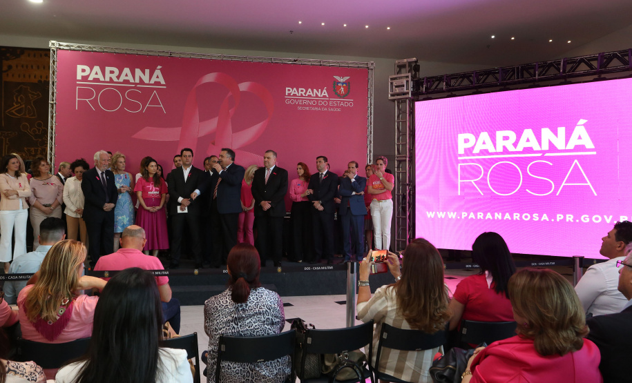 Governador Carlos Massa Ratinho Junior lança Projeto Parana Rosa.Foto Gilson Abreu/ANP