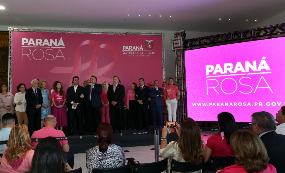 Governador Carlos Massa Ratinho Junior lança Projeto Parana Rosa.Foto Gilson Abreu/ANP