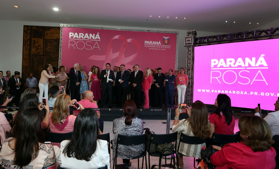 Governador Carlos Massa Ratinho Junior lança Projeto Parana Rosa.Foto Gilson Abreu/ANP