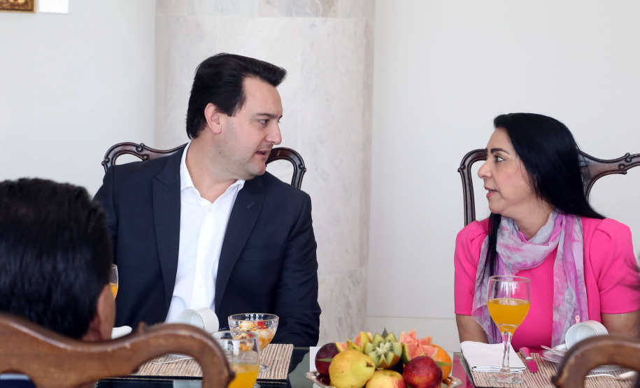 Governador Carlos Massa Ratinho Junior recebeu pastores da diretoria da Convenção das Igrejas Assembléia de Deus no Paraná.Foto Gilson Abreu/ANP