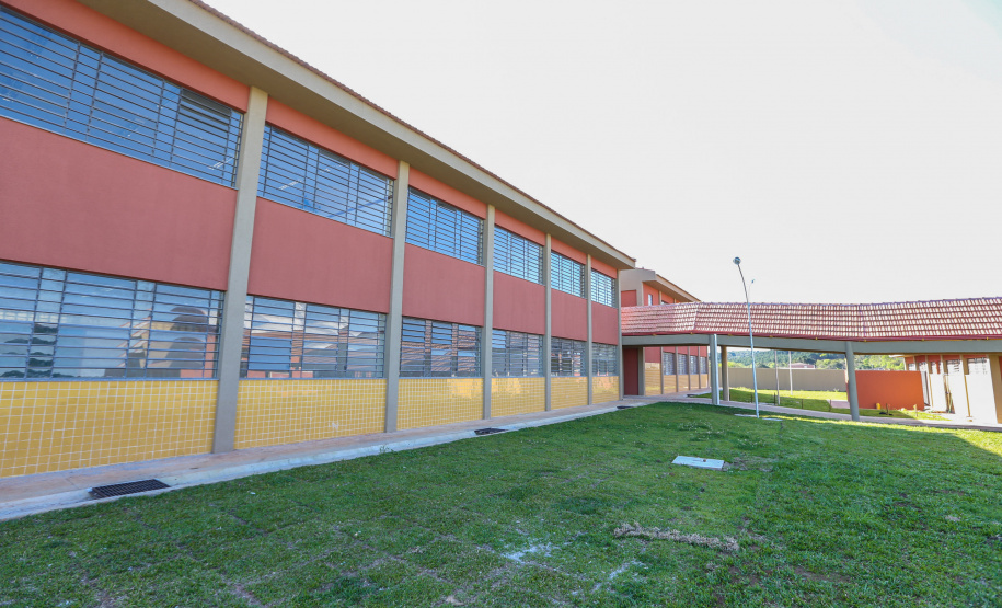 Obras do Colégio Estadual Ribeirão Grande no Jardim Paulista em Campina Grande do Sul. 30/09/2019  -  Foto: Geraldo Bubniak/AEN
