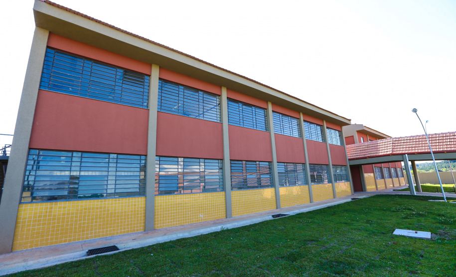 Obras do Colégio Estadual Ribeirão Grande no Jardim Paulista em Campina Grande do Sul. 30/09/2019  -  Foto: Geraldo Bubniak/AEN