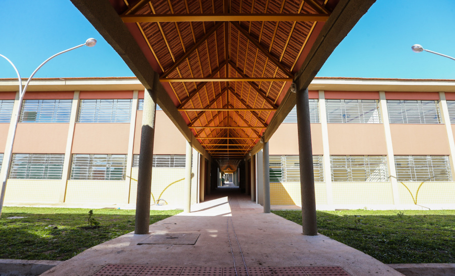 Obras do Colégio Estadual Ribeirão Grande no Jardim Paulista em Campina Grande do Sul. 30/09/2019  -  Foto: Geraldo Bubniak/AEN