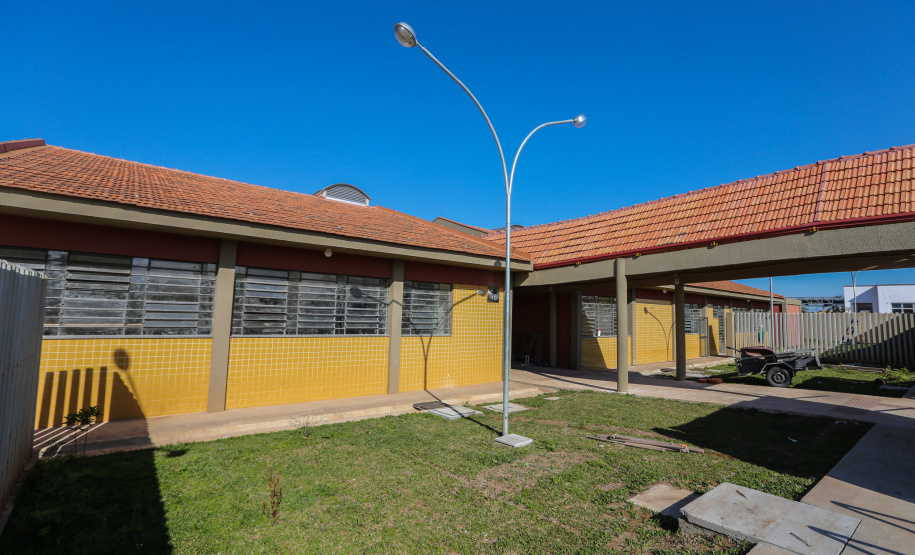 Obras do Colégio Estadual Ribeirão Grande no Jardim Paulista em Campina Grande do Sul. 30/09/2019  -  Foto: Geraldo Bubniak/AEN