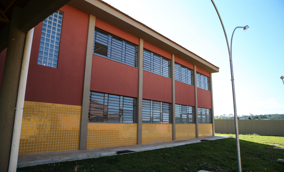 Obras do Colégio Estadual Ribeirão Grande no Jardim Paulista em Campina Grande do Sul. 30/09/2019  -  Foto: Geraldo Bubniak/AEN