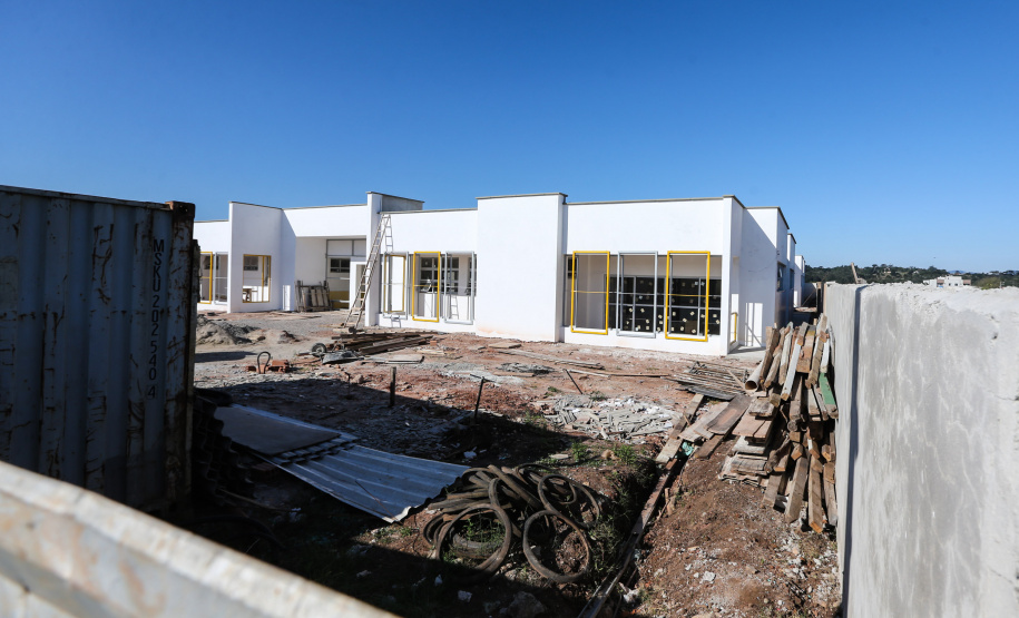 Obras  em Creche no Jardim Paulista em Campina Grande do Sul. 30/09/2019  -  Foto: Geraldo Bubniak/AEN