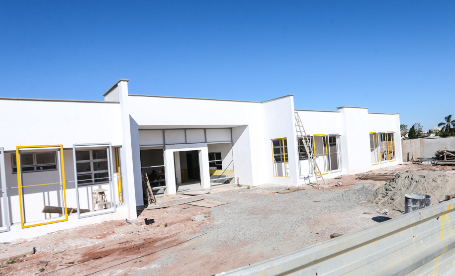 Obras  em Creche no Jardim Paulista em Campina Grande do Sul. 30/09/2019  -  Foto: Geraldo Bubniak/AEN