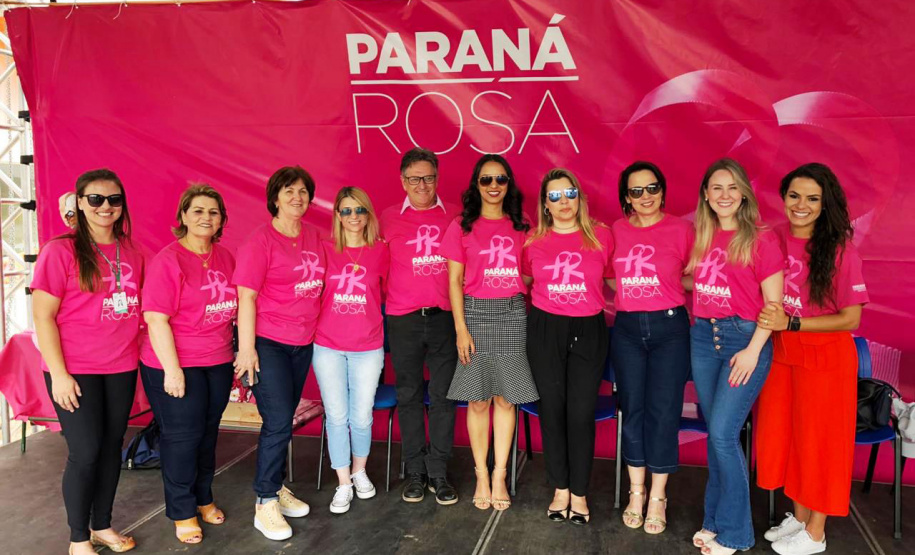 Começou nesta quarta-feira (2) em Coronel Domingo Soares e Cândido de Abreu o Paraná Rosa, campanha que vai passar por 43 municípios do Estado levando ações de prevenção e promoção do cuidado integral à saúde das mulheres. Foto: Divulgação/SESA