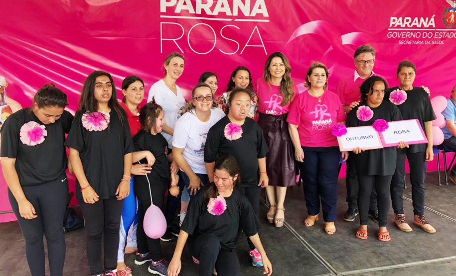 Começou nesta quarta-feira (2) em Coronel Domingo Soares e Cândido de Abreu o Paraná Rosa, campanha que vai passar por 43 municípios do Estado levando ações de prevenção e promoção do cuidado integral à saúde das mulheres. Foto: Divulgação/SESA