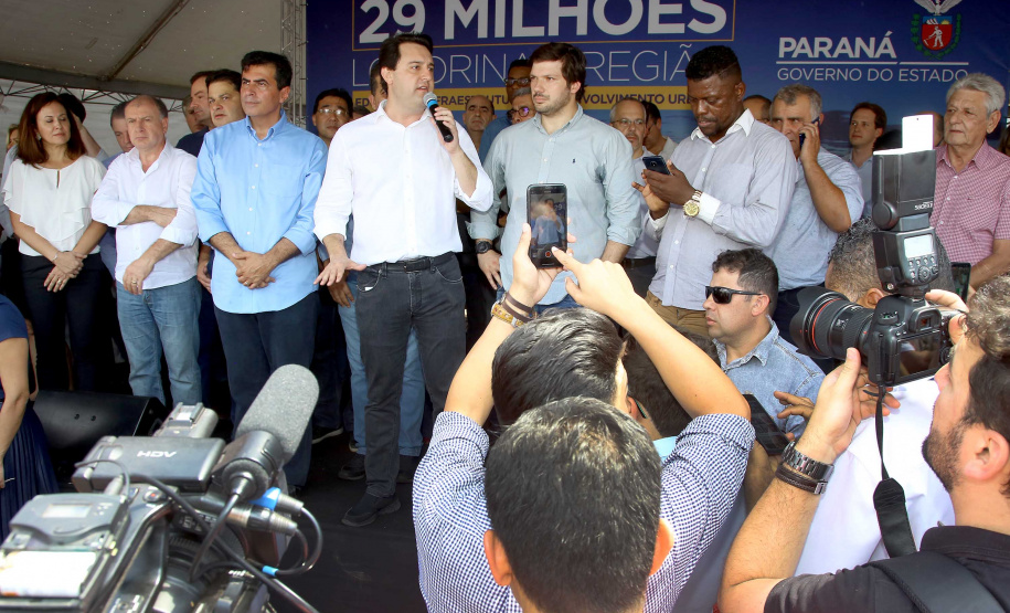 Governador Carlos Massa Ratinho Junior em Londrina. Londrina,03/10/2019 Foto:Jaelson Lucas / AEN