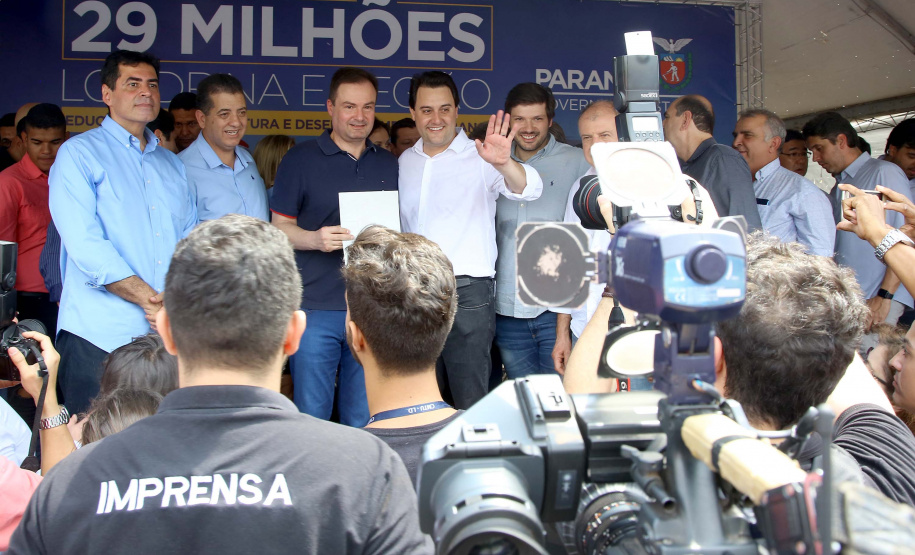 Governador Carlos Massa Ratinho Junior em Londrina. Londrina,03/10/2019 Foto:Jaelson Lucas / AEN