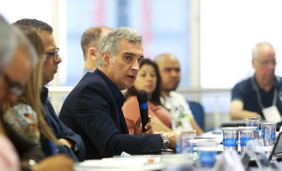 O secretário da Comunicação Social e da Cultura, Hudson José, lançou em Londrina, nesta quinta-feira (03), o terceiro edital do Programa Estadual de Fomento e Incentivo à Cultura (Profice). Foto: Jaelson Lucas/AEN