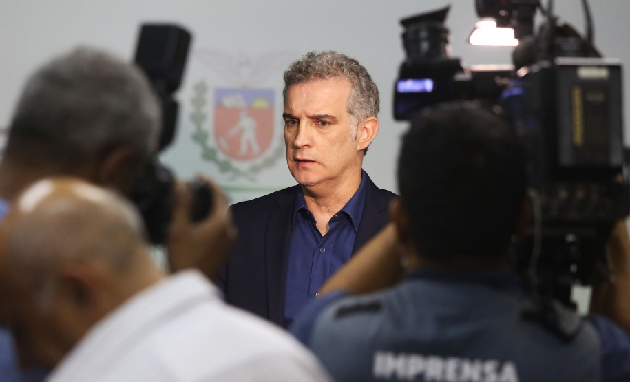 O secretário da Comunicação Social e da Cultura, Hudson José, lançou em Londrina, nesta quinta-feira (03), o terceiro edital do Programa Estadual de Fomento e Incentivo à Cultura (Profice). Foto: Jaelson Lucas/AEN