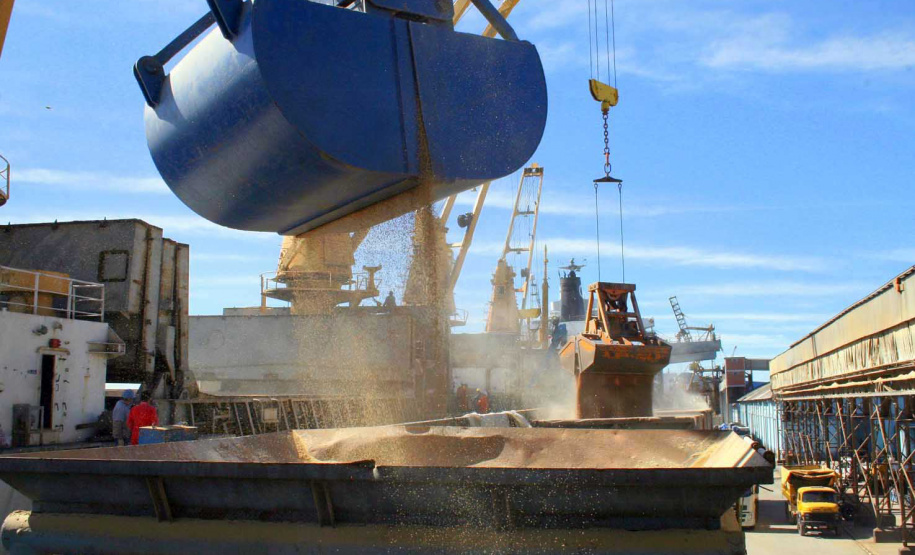 Este ano, a importação de Malte e Cevada pelos Portos do Paraná está maior. A alta de 29% foi registrada na comparação entre os meses de janeiro a setembro de 2019 e 2018. Outro granel de importação que apresenta alta no fechamento do período é o trigo: 33% a mais do cereal. Foto: Arquivo/Portos do Paraná