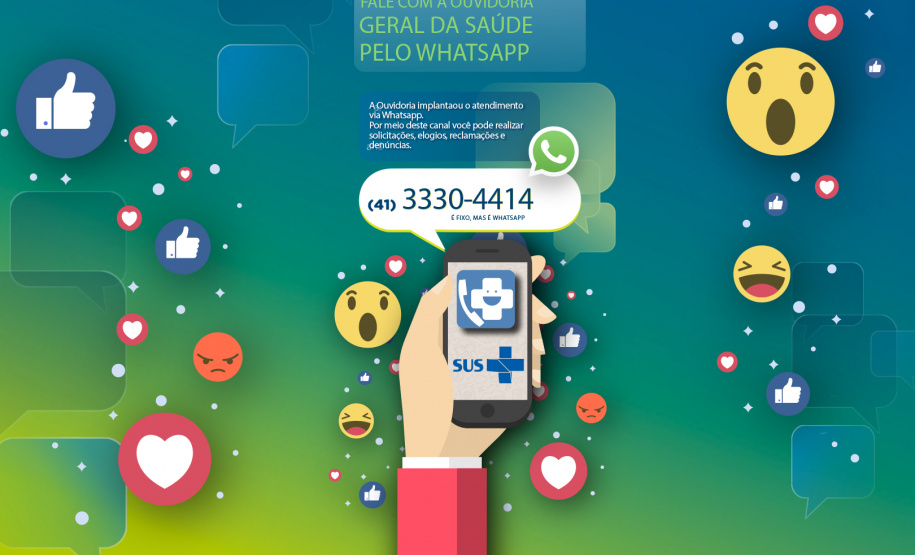Whatsapp da saúde: novo canal da Ouvidoria começa a atender todos os assuntos da área