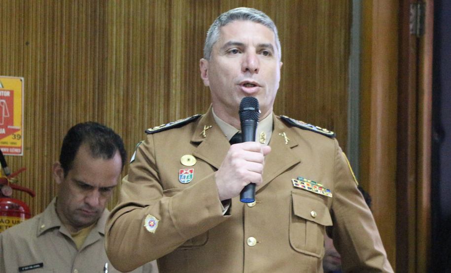 Na foto, coronel Pericles de Matos, comandante Geral da Policia Militar do Estado do Parana.