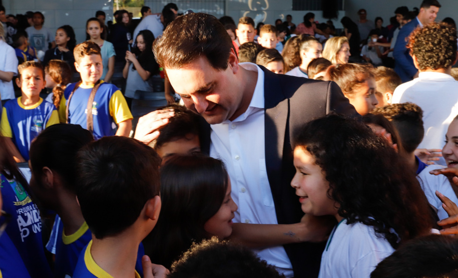 O governador Carlos Massa Ratinho Junior lança nesta quarta-feira (09) o projeto Cinema na Praça, que beneficiará cidades com até dez mil habitantes que não têm cinemas de rua ou em centros comerciais, no Palácio Iguaçu, em Curitiba.  09/10/2019