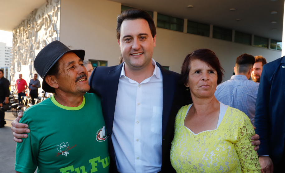 O governador Carlos Massa Ratinho Junior lança nesta quarta-feira (09) o projeto Cinema na Praça, que beneficiará cidades com até dez mil habitantes que não têm cinemas de rua ou em centros comerciais, no Palácio Iguaçu, em Curitiba.  09/10/2019