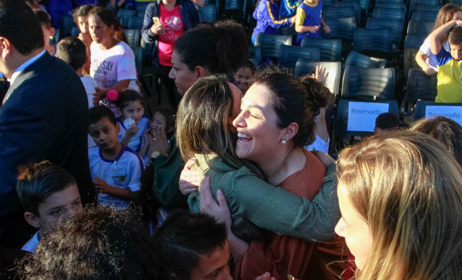 O governador Carlos Massa Ratinho Junior lança nesta quarta-feira (09) o projeto Cinema na Praça, que beneficiará cidades com até dez mil habitantes que não têm cinemas de rua ou em centros comerciais, no Palácio Iguaçu, em Curitiba. 09/10/2019