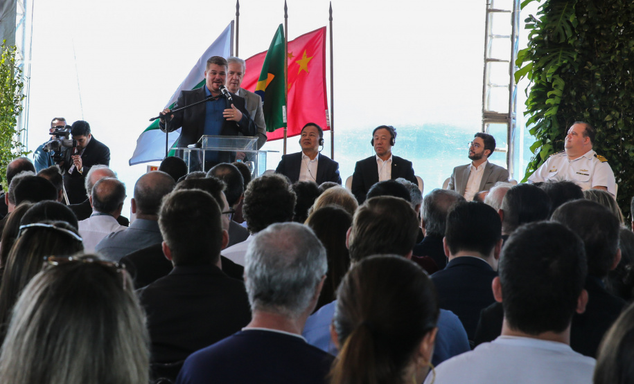 O governador Carlos Massa Ratinho Júnior inaugura nesta quinta-feira (10) , o viaduto da BR-277 e as obras de ampliação do Terminal de Contêineres de Paranaguá (TCP).Paranaguá, 09/10/2019 -  Foto: Geraldo Bubniak/AEN