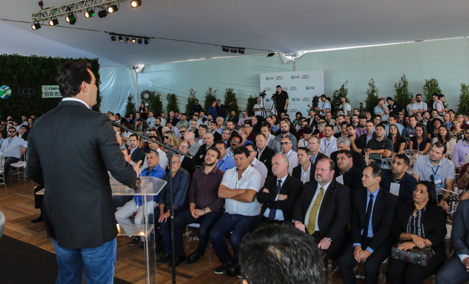 O governador Carlos Massa Ratinho Júnior inaugura nesta quinta-feira (10) , o viaduto da BR-277 e as obras de ampliação do Terminal de Contêineres de Paranaguá (TCP).Paranaguá, 09/10/2019 -  Foto: Geraldo Bubniak/AEN