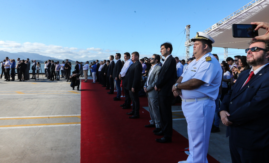 O governador Carlos Massa Ratinho Júnior inaugura nesta quinta-feira (10) , o viaduto da BR-277 e as obras de ampliação do Terminal de Contêineres de Paranaguá (TCP).Paranaguá, 09/10/2019 -  Foto: Geraldo Bubniak/AEN