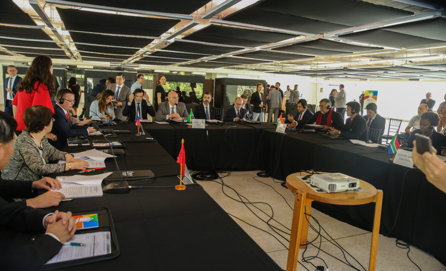 O ministro da Cidadania, Osmar Terra, participa nesta sexta-feira (11) da 4ª Reunião de Ministros da Cultura do BRICS, no Museu Oscar Niemeyer  em Curitiba.  07/10/2019  -  Foto: Geraldo Bubniak/AEN