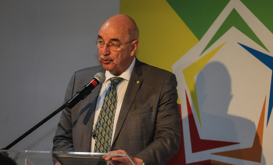O ministro da Cidadania, Osmar Terra, participa nesta sexta-feira (11) da 4ª Reunião de Ministros da Cultura do BRICS, no Museu Oscar Niemeyer  em Curitiba.  07/10/2019  -  Foto: Geraldo Bubniak/AEN