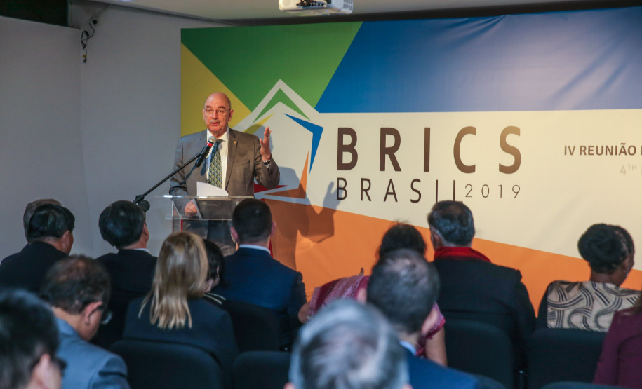 O ministro da Cidadania, Osmar Terra, participa nesta sexta-feira (11) da 4ª Reunião de Ministros da Cultura do BRICS, no Museu Oscar Niemeyer  em Curitiba.  07/10/2019  -  Foto: Geraldo Bubniak/AEN