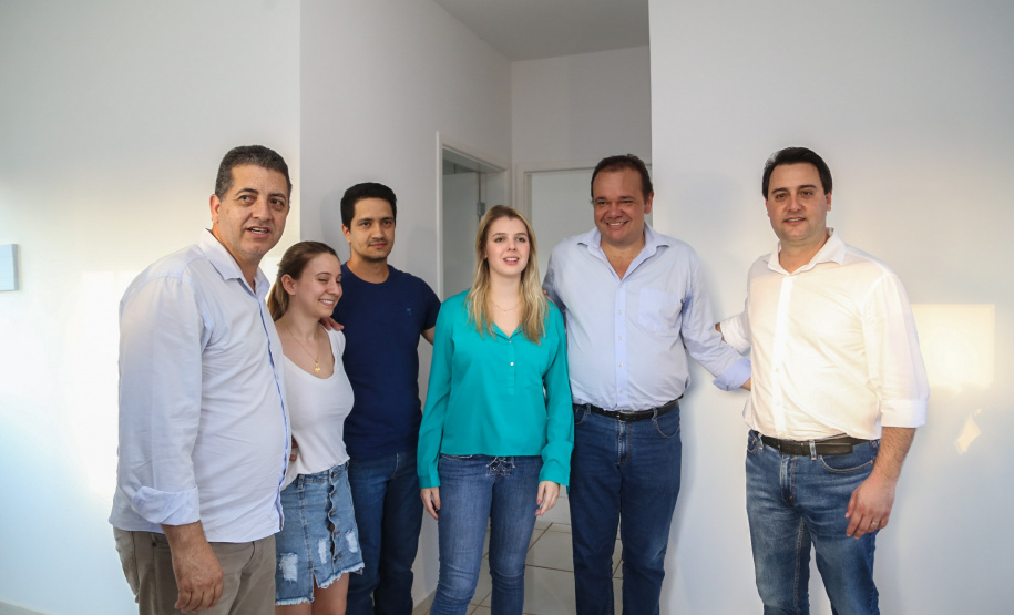 O governador Carlos Massa Ratinho Junior entrega nesta sexta-feira (11) moradias populares em Prado Ferreira. As moradias fazem parte de um projeto integrado do Governo do Estado com o Governo Federal e o município. Foto: Gilson Abreu/AEN