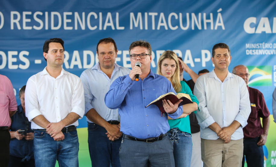 O governador Carlos Massa Ratinho Junior entrega nesta sexta-feira (11) moradias populares em Prado Ferreira. As moradias fazem parte de um projeto integrado do Governo do Estado com o Governo Federal e o município. Foto: Gilson Abreu/AEN