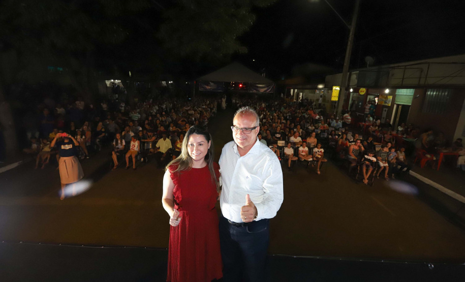 Marumbi é a primeira cidade a receber o programa Cinema na Praça. Presentes no evento: prefeito de Marumbi, Adhemar Francisco Rejani; Primeira Dama do Estado, Luciana Saito Massa; entre outros. N/F: Lucas Henrique Muniz.Marumbi, 12-10-19.Foto: Arnaldo Alves / AEN.