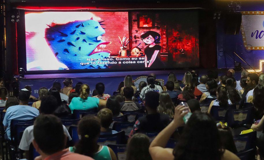 Marumbi é a primeira cidade a receber o programa Cinema na Praça. Presentes no evento: prefeito de Marumbi, Adhemar Francisco Rejani; Primeira Dama do Estado, Luciana Saito Massa; entre outros. N/F: Lucas Henrique Muniz.Marumbi, 12-10-19.Foto: Arnaldo Alves / AEN.