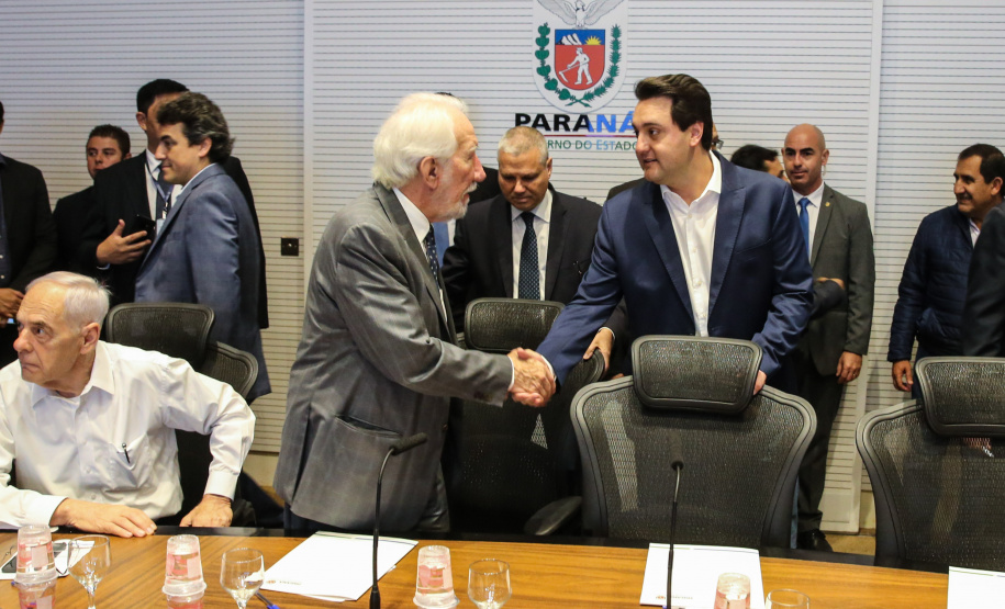 O governador Carlos Massa Ratinho Junior participa nesta terça-feira (15) da reunião com a equipe de governo.  15/10/2019 - Foto: Geraldo Bubniak/AEN