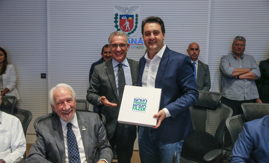 O governador Carlos Massa Ratinho Junior participa nesta terça-feira (15) da reunião com a equipe de governo.  15/10/2019 - Foto: Geraldo Bubniak/AEN