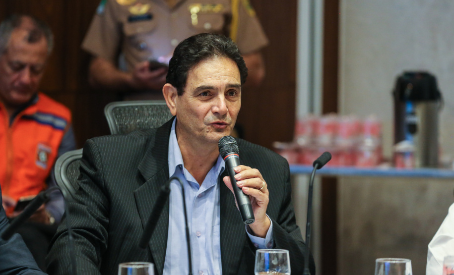 O governador Carlos Massa Ratinho Junior participa nesta terça-feira (15) da reunião com a equipe de governo. Na foto o Diretor-Presidente do Instituto Paranaense de Desenvolvimento Educacional (Fundepar), José Maria Ferreira. 15/10/2019 - Foto: Geraldo Bubniak/AEN