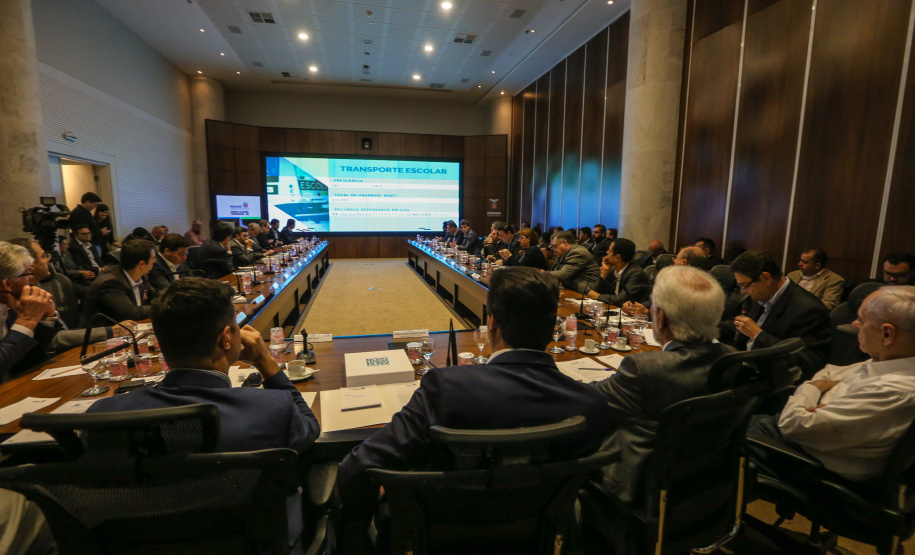 O governador Carlos Massa Ratinho Junior participa nesta terça-feira (15) da reunião com a equipe de governo.  15/10/2019 - Foto: Geraldo Bubniak/AEN