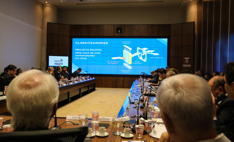 O governador Carlos Massa Ratinho Junior participa nesta terça-feira (15) da reunião com a equipe de governo.  15/10/2019 - Foto: Geraldo Bubniak/AEN