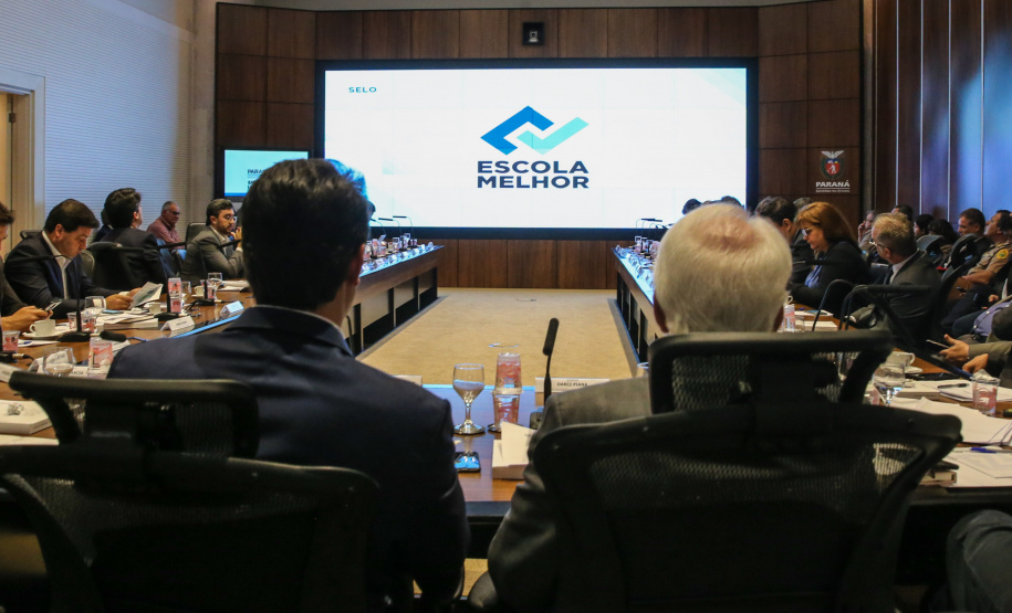 O governador Carlos Massa Ratinho Junior participa nesta terça-feira (15) da reunião com a equipe de governo.  15/10/2019 - Foto: Geraldo Bubniak/AEN